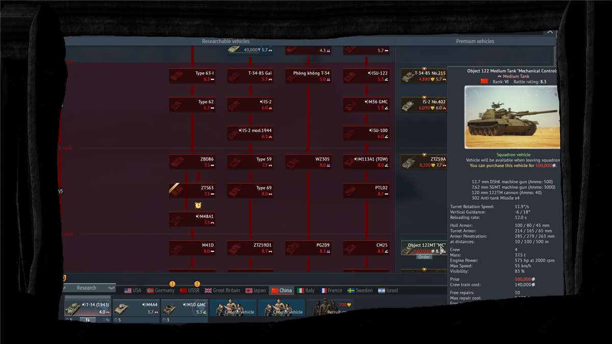 Versatile account, with all kinds of tanks